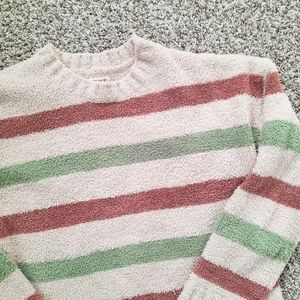 Striped Sweater Thread and Supply, cozy fall sweater